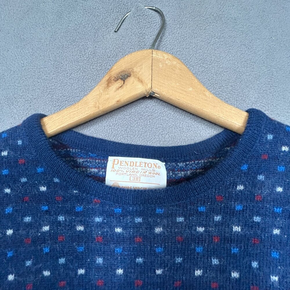 Pendleton Sweater Women's Size 38 Blue Multicolor… - image 3